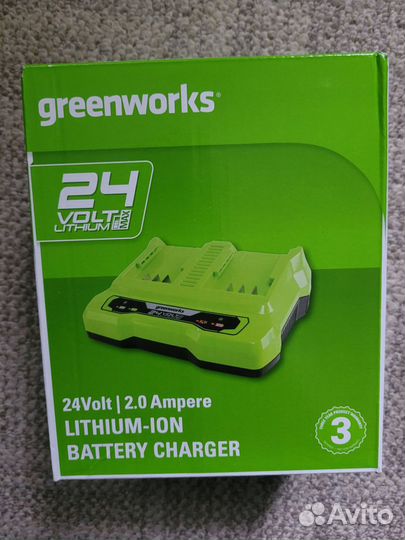 Двойное зарядеое устройство Greenworks 24V