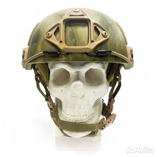 Баллистический шлем Атом (арамид) цвета мох/ мс