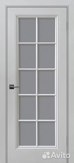 Межкомнатная дверь эмаль Текона Шарм-11, остекленн