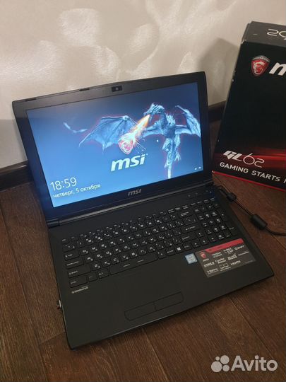 MSI GL62 Core i5-6300HQ Nvidia GTX 950M SSD250