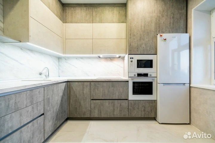 Кухонный гарнитур эмаль без ручек ars 8828