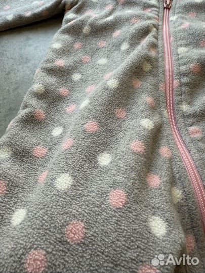 Комбинезон флисовый на девочку 74