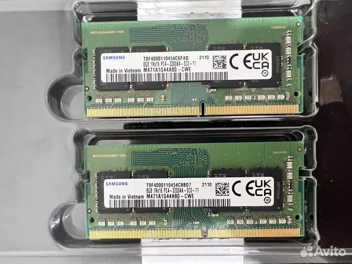 Samsung 8 гб DDR4 3200 мгц sodimm M471A1G44AB0-CWE