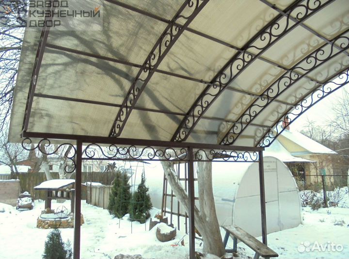 Навес металлические под ключ