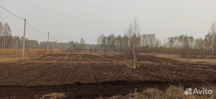 Вспашка земли мини трактором