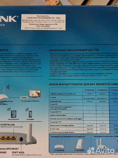 Adsl модем TP-Link td-w8961n