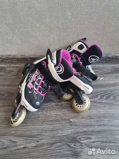 Роликовые коньки rollerblade раздвижные 33-36