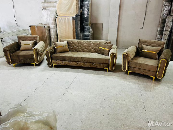 Диван и 2 кресла 