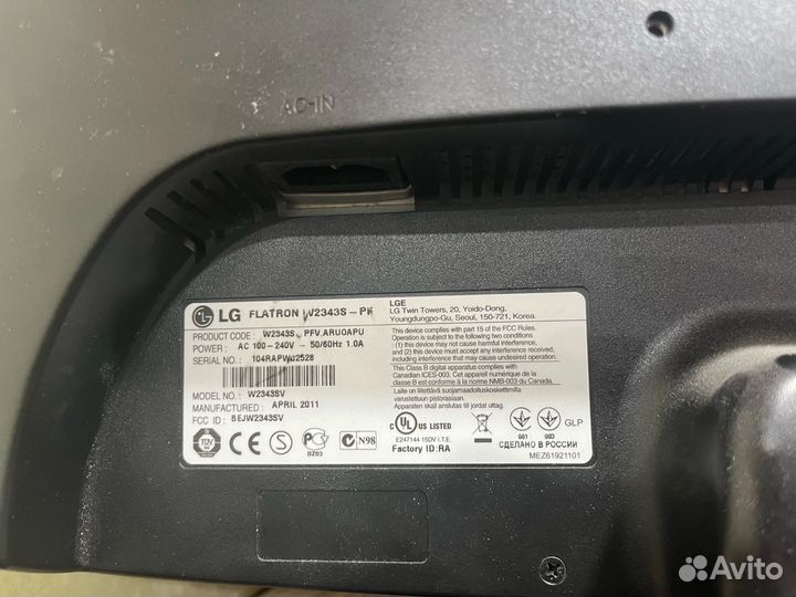 Монитор для компьютера