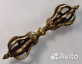 Ваджра(дигуг) буддийский ритуальный предмет бронза