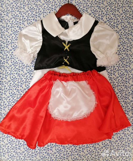 Костюм Герды/Красной шапочки 110-116 см