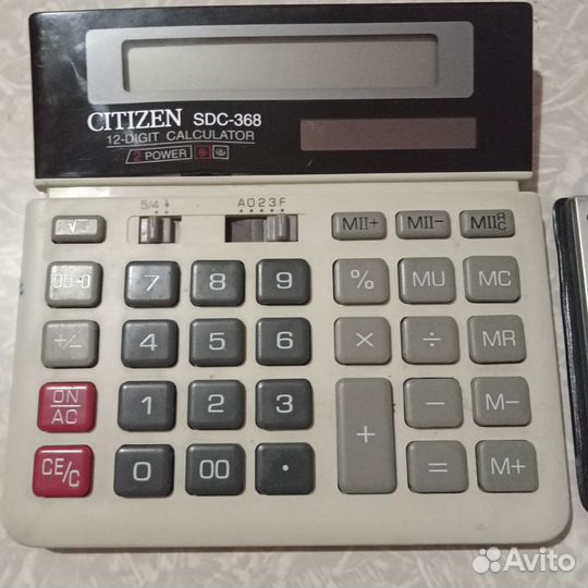 Калькуляторы Citizen SDC - 368 и SLD - 839Т