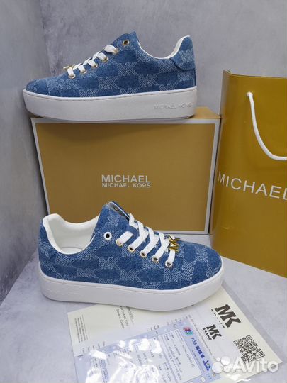 Кеды Michael Kors женские синие голубые