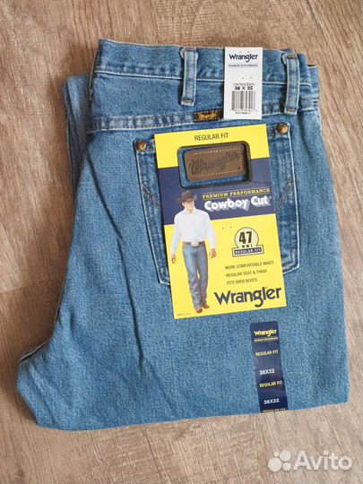 Джинсы Wrangler 47MWZ Stonewash новые 36х32