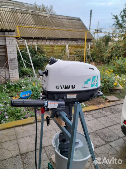 Лодочный мотор ямаха 4 л.с. 4 такта. Непроливайка