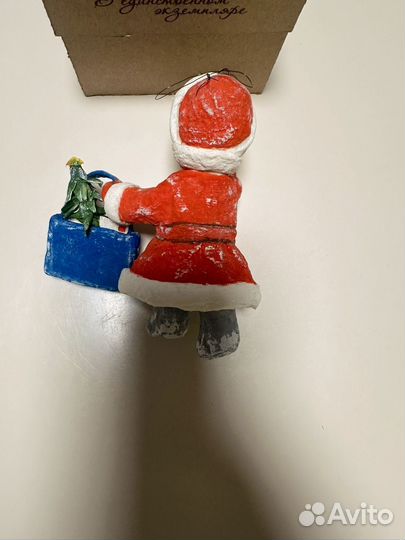 Ватная игрушка на елку