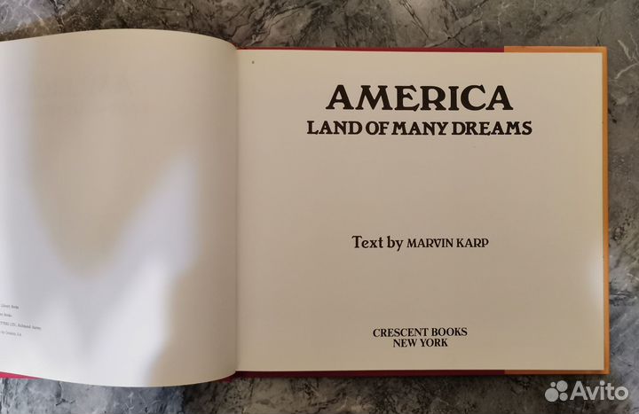 Книга America. Land of many dreams