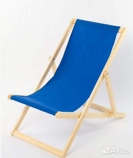 Шезлонг складной деревянный, в наличии, новый