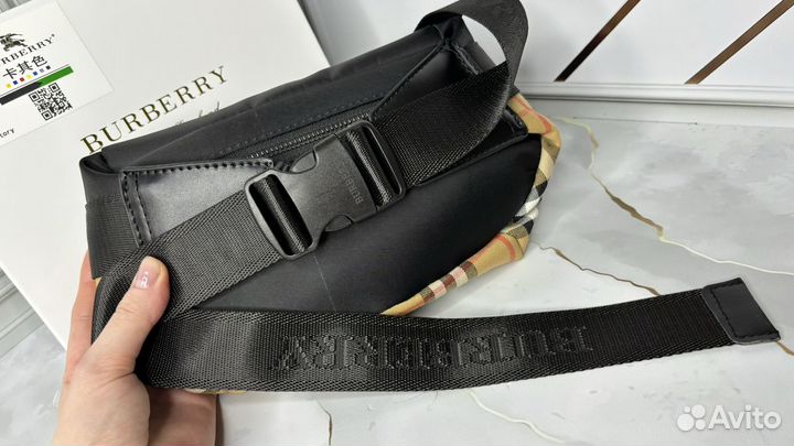 Сумка на пояс burberry мужская