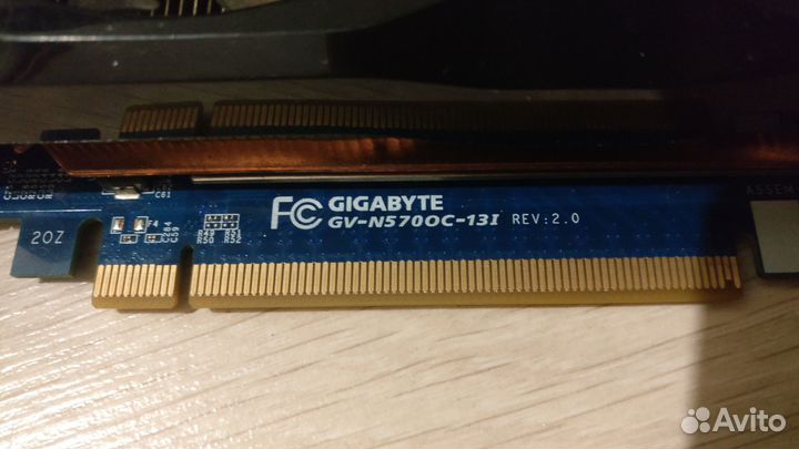 Нерабочая Gigabyte GeForce GTX 570 1280MB Gddr5