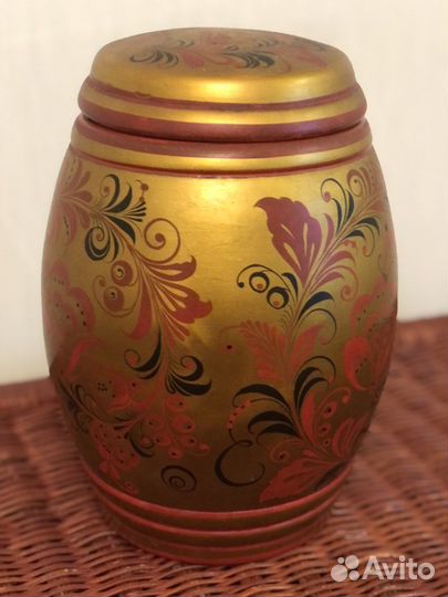 Бочонок хохлома винтаж 70-е годы