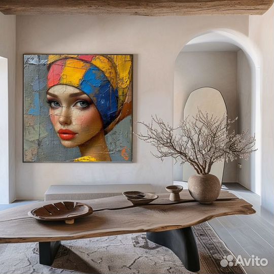 Живопись картины портрет девушки в стиле Пикассо