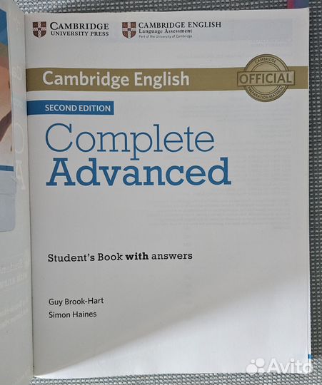 Student's book complete advanced Cambridge