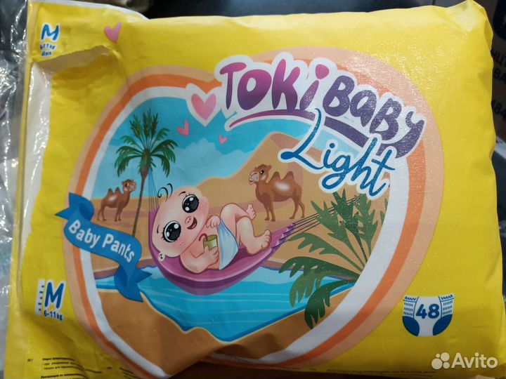 Подгузники трусики Tokibaby Light M