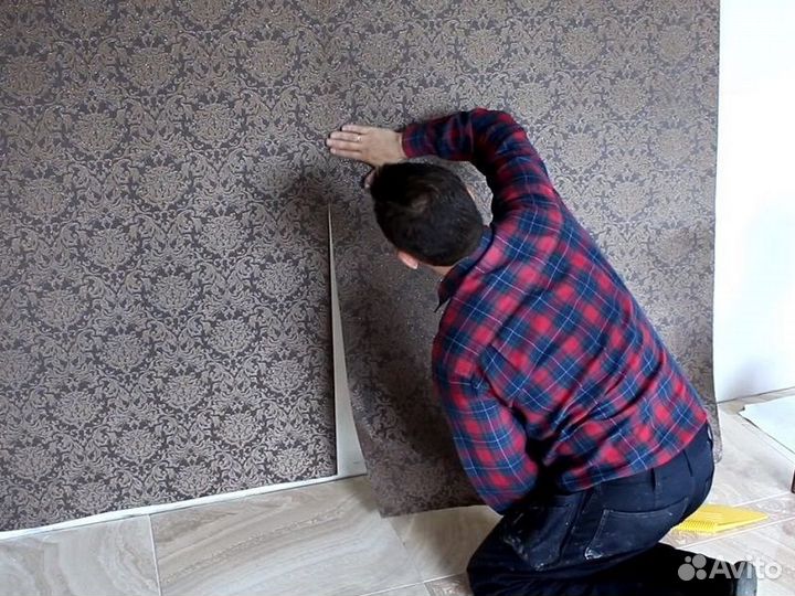 Отделочные работы обои плитка