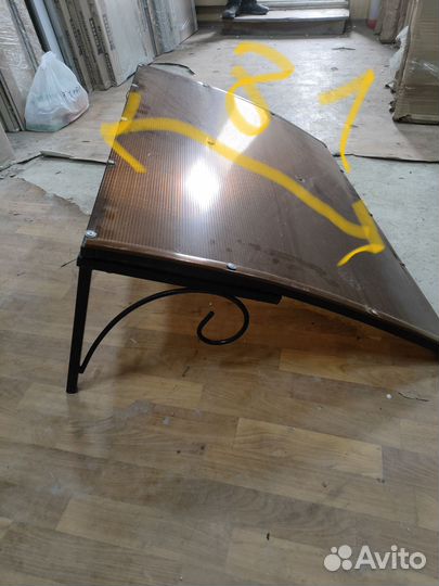 Козырек над крыльцом бу