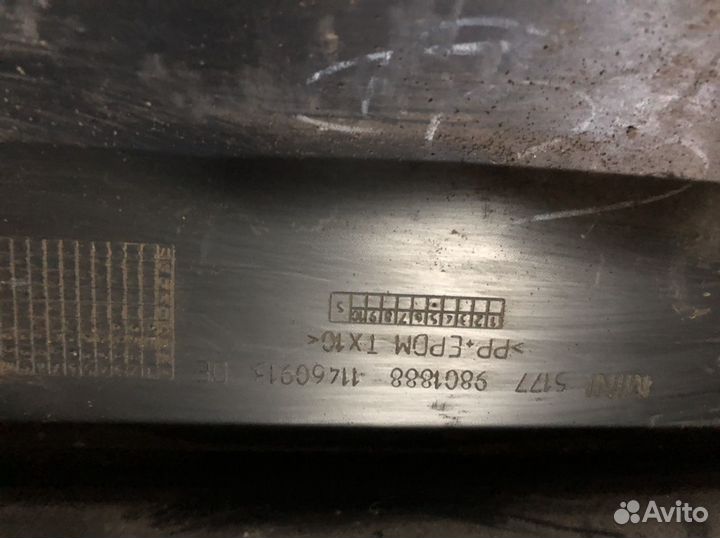 Накладка на порог (наружняя) на Mini Cooper S