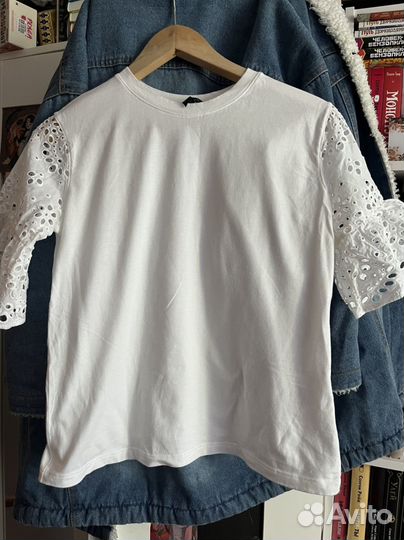 Футболка белая banana republic