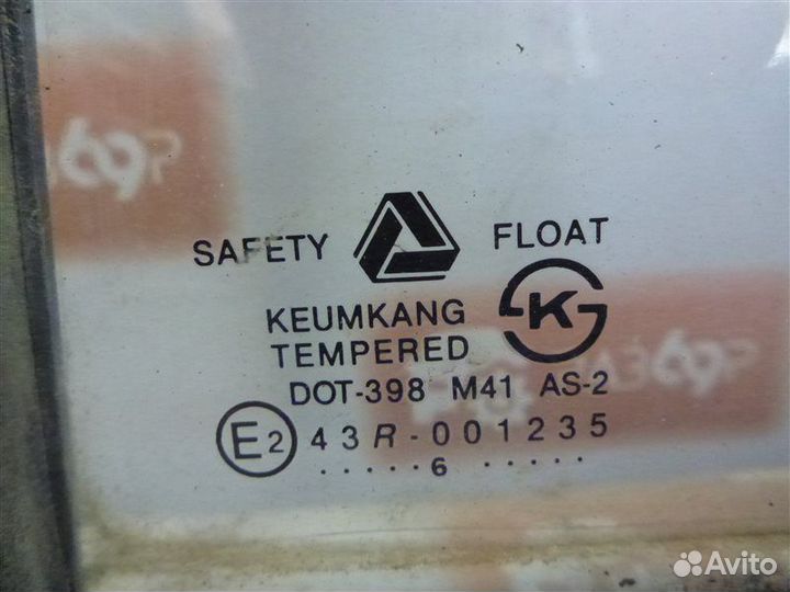 Стекло заднее правое Hyundai Galloper внедорожник