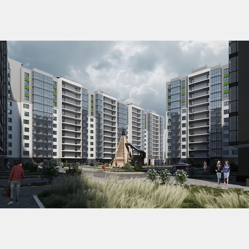 1-к. квартира, 42 м², 9/12 эт.