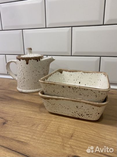 Салатница керамика квадратной формы