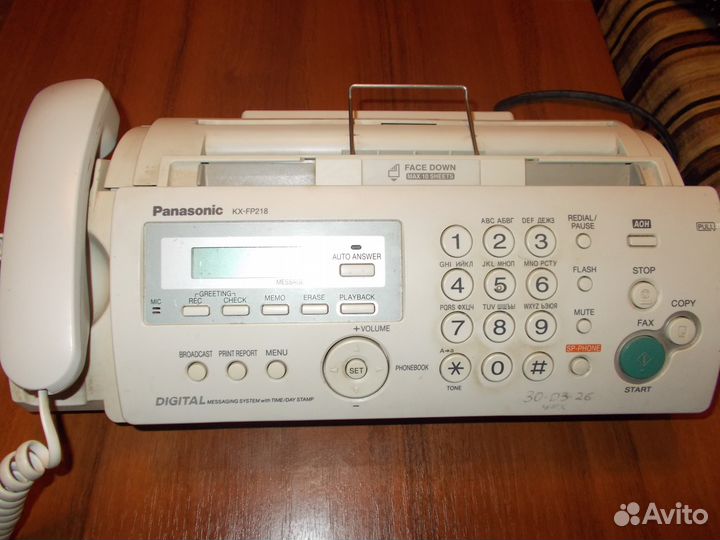 Факс Panasonic KX-FP218