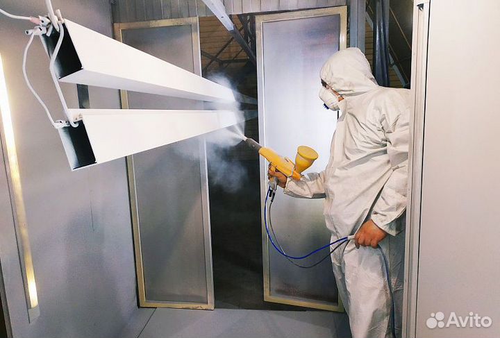 Порошковая покраска дисков каркасов и деталей