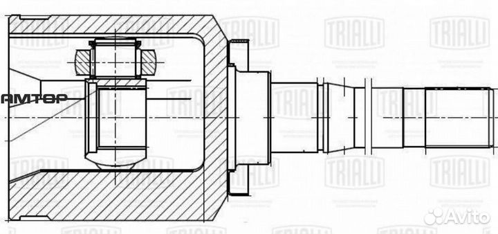Trialli GO 446 шрус 2123 (внутренний, левый, трип