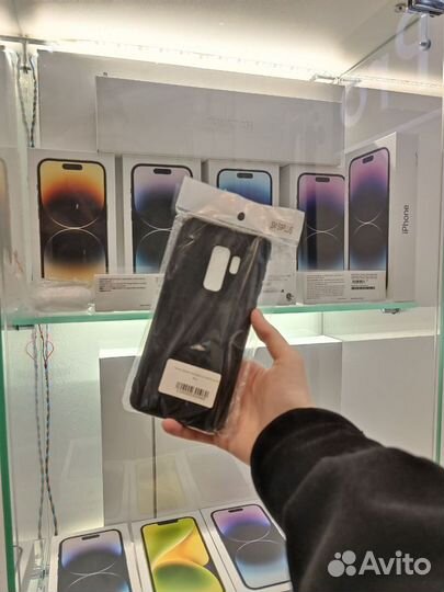 Чехол черный накладка на Samsung S9 Plus