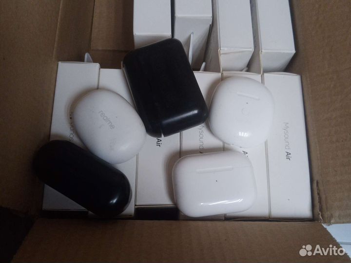 Лот беспроводных наушников 15шт под ремонт