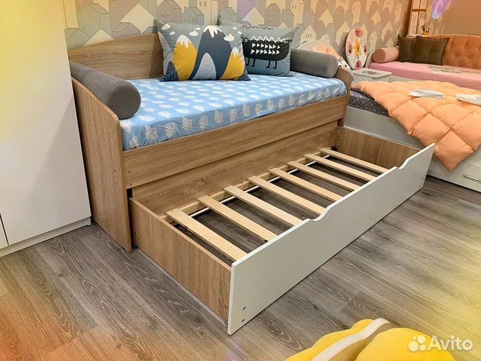 Кровать лдсп от 2х лет без мягкой спинки трансформ