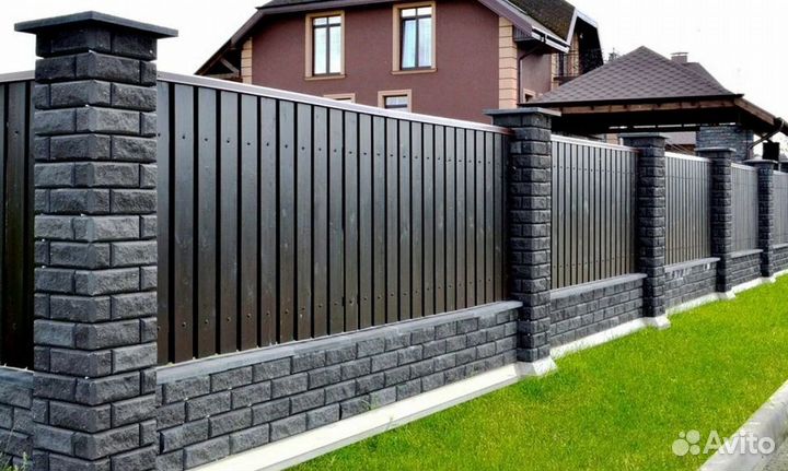 Забор из профлиста за 1 день быстро