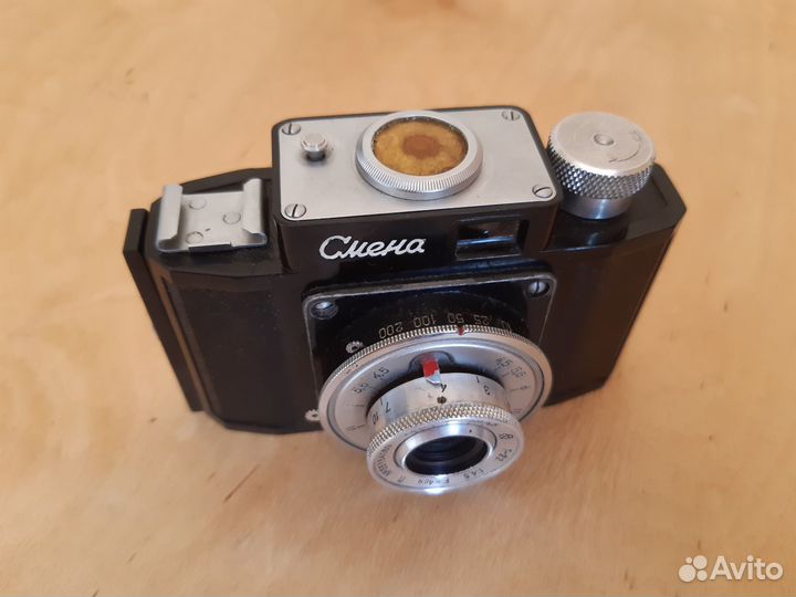 Фотоаппарат Смена СССР в кофре. Послевоенный
