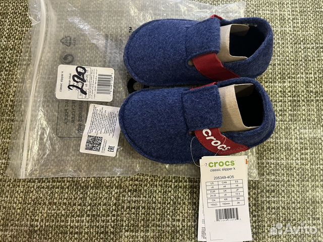 Детские тапочки crocs c 8 (classic slipper) объявление продам