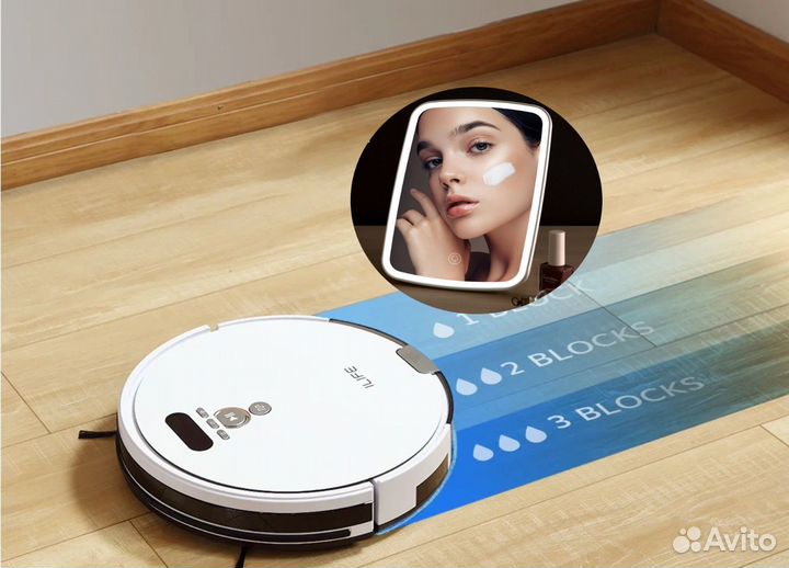 Моющий робо-пылик iLife V8 Plus+Зеркало -Гарантия