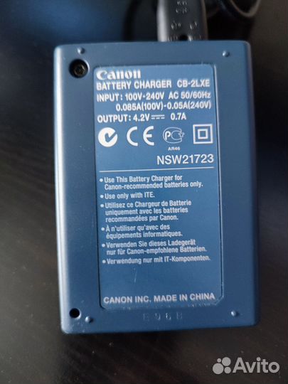 Зарядное устройство для фотоаппарата canon