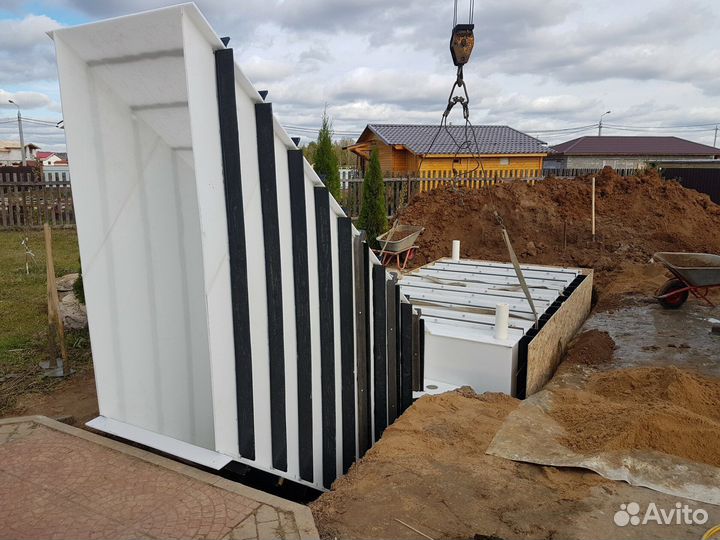 Погреб пластиковый tingard 2500 (2400х1900х2100)