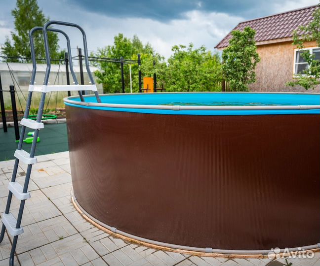 Каркасный бассейн морозоустойчивый 4,57х1,25 м