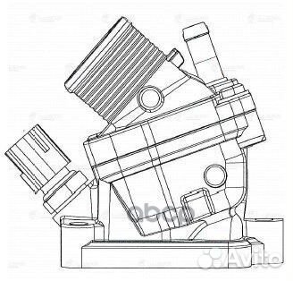 Термостат volvo XC90 02- 2.4D/2.5T с алюм. корп