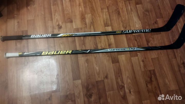 Клюшка хоккейная левый хват взрослая Бауэр две шт